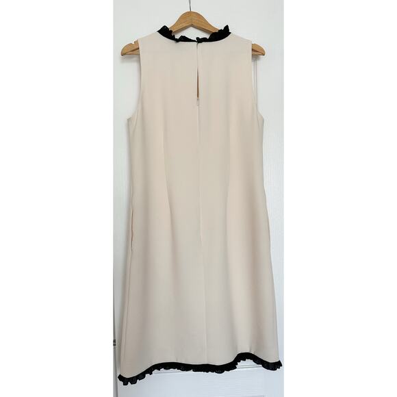 J. CREW Sleeveless Ruffle Trim Shift Dress Size 14 Tall - Picture 6 of 15